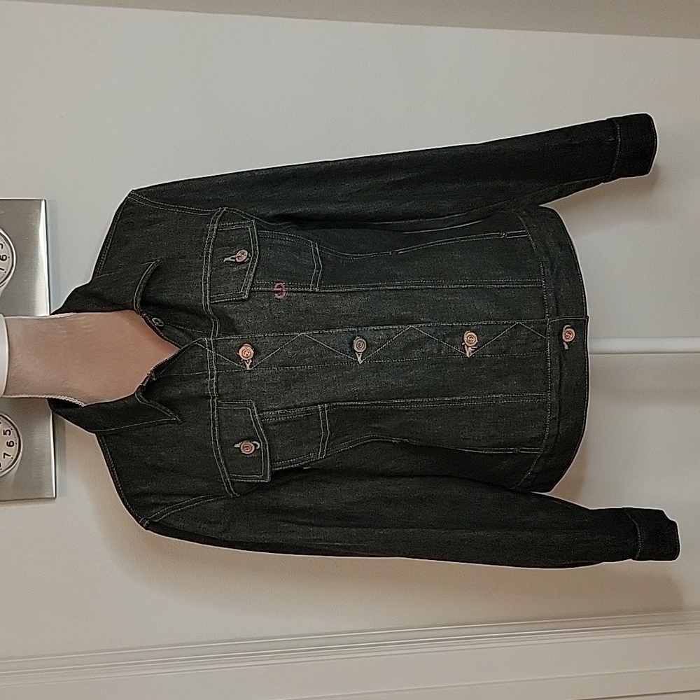Guess Raw Premium Denim Trucker Jean Jacket Size L